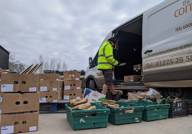 Fareshare SouthWest volunteers loading van