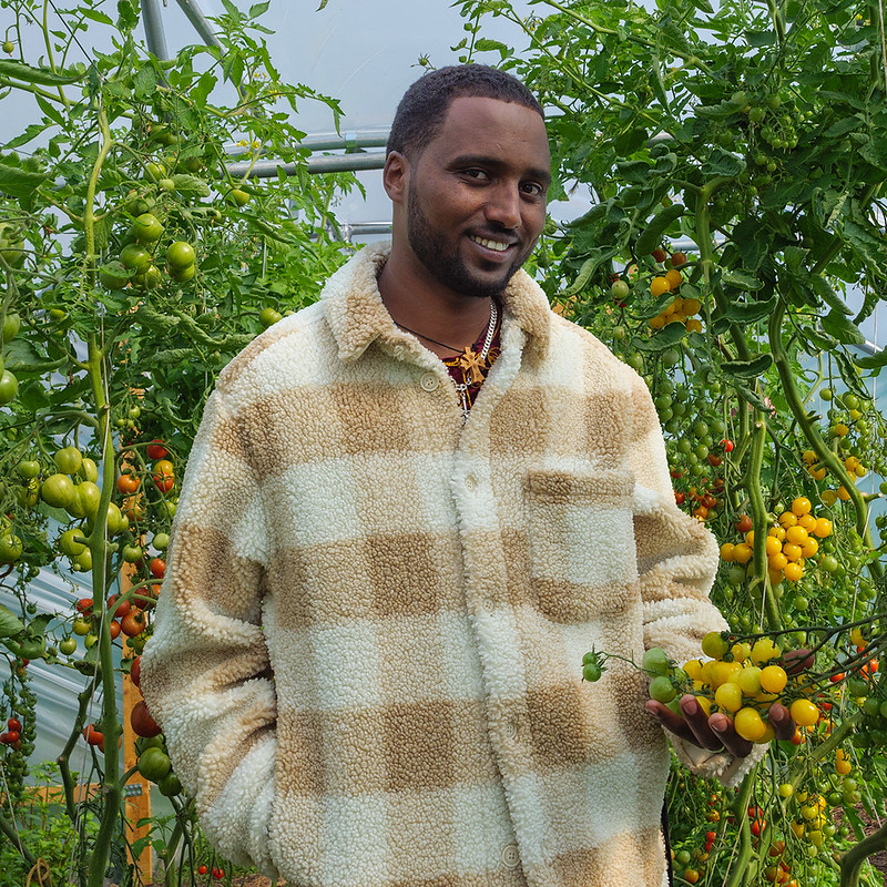 Hartcliffe City Farm visitor photographed at the Get Growing Garden Trail 2022, © Janet Gibson