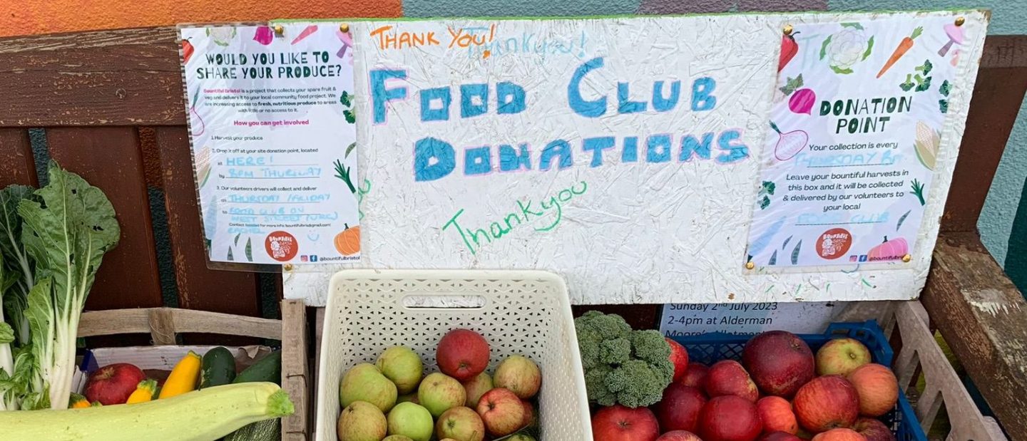 Bountiful Bristol donated vegetables
